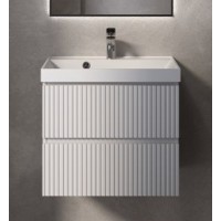 Тумба под раковину AQUAme S1 AQM900160WH 58,6 см, подвесная, белый глянец