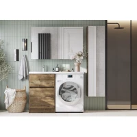 Комплект мебели дуб рустикальный 120 см Акватон Лондри 1A266901LHDR0 + 1A274801LHDR0 + 1A72843KLH01L + 1A267402LH010