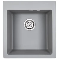 Кухонная мойка Paulmark Zemar серый металлик PM104651-GRM