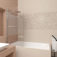 Шторка для ванны 80 см Veconi Palau PL80-80-01-19C1 прозрачное