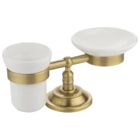 Стакан с мыльницей Migliore Mirella ML.MRL-M067.BR