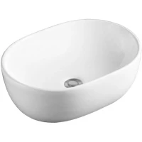 Раковина-чаша CeramaLux 9026B 48x35 см, накладная, белый