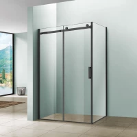 Душевой уголок 130x90 см Vincea Como VSR-1C9013CLB прозрачное