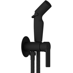 Изображение товара гигиенический душ cersanit brasko black a64103 со смесителем, черный матовый