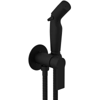 Гигиенический душ Cersanit Brasko Black A64103 со смесителем, черный матовый