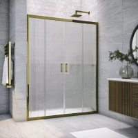 Душевая дверь Vegas Glass Z2P TUR NOVO 205 05 Moru 205 см, профиль бронза, стекло рифленое