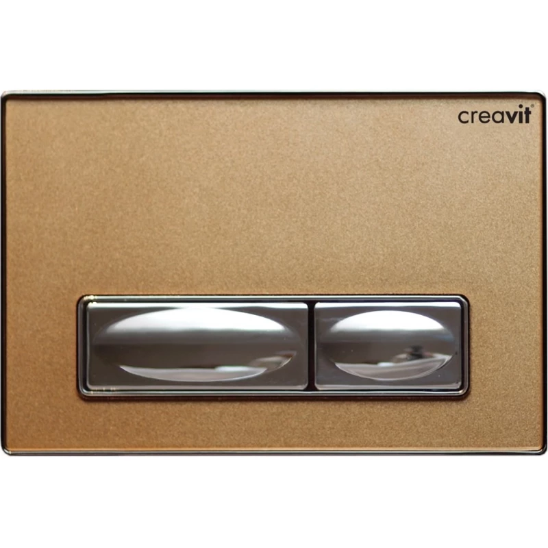 Кнопка смыва Creavit Design Ozel GP400800 для инсталляции, золотой/хром