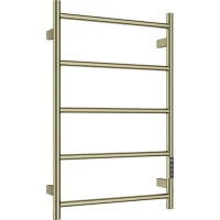 Полотенцесушитель электрический AQUAme AQM3125BG 738x475, диммер правый, золотой матовый