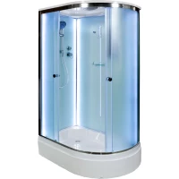 Душевая кабина 120x80x220 см Deto D272SLLED матовое