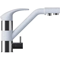 Смеситель для кухни с подключением к фильтру серый металлик Tolero Дуо 694845