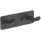 Планка с крючками Schein Klimt 9213MB для ванны, черный матовый - 1