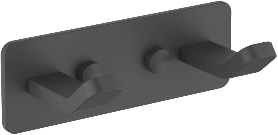 Планка с крючками Schein Klimt 9213MB для ванны, черный матовый