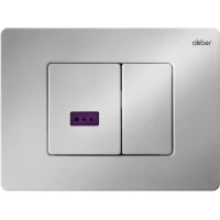 Кнопка смыва Abber AC0122S для инсталляции, сенсорная, питание от батареи, хром