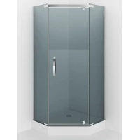 Душевой уголок Alex Baitler AB245-100 98,5x98,5 см, профиль хром, стекло тонированное