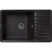 Кухонная мойка GranFest Quarz 72 75,2x47,5 см, черный