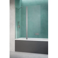 Шторка на ванну Radaway Nes Brushed Nickel PND II 100 Left 10009100-91-01L 100 см L, профиль никель матовый, стекло прозрачное