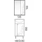 Тумба с раковиной белый глянец 46 см Corozo Орфей SETSD-00000384/SD-00000088 - 5