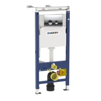 Инсталляция для унитаза Geberit Duofix 458.122.21.1 с кнопкой смыва, хром