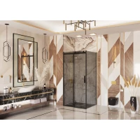 Душевой уголок 130x80 см Ambassador Benefit 19022202HBB-80HBB тонированное
