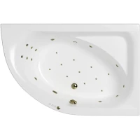 Акриловая ванна Whitecross Aquarella 0109.170110.100.ULTRA.BR 170x110 см R, с гидромассажем, угловая, белый