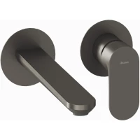 Смеситель для раковины Ravak Eleganta EL 019.20GB.O1 X070329 встраиваемый, без донного клапана, графит матовый