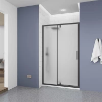 Душевая дверь Veconi Ottimo OP20B-120-07-C9 120 см, профиль черный матовый, стекло матовое