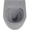 Унитаз подвесной Abber Bequem AC1104MG безободковый, с сиденьем микролифт, серый матовый - 6