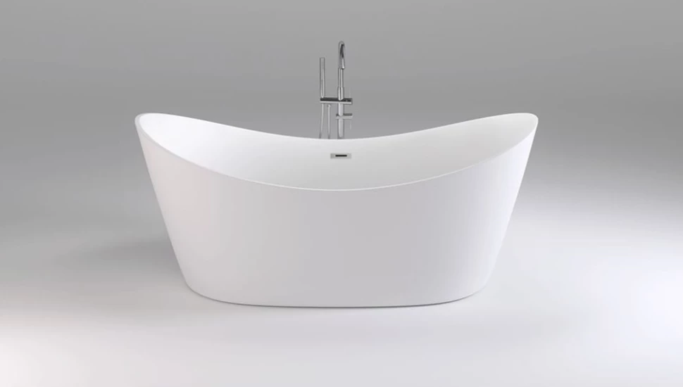 Акриловая ванна 180x80 см Black & White Swan 104SB00