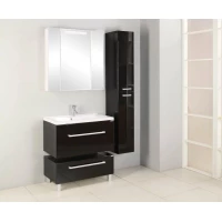 Тумба Мадрид 100 М чёрный глянец Акватон 1A126901MA950