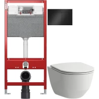 Комплект подвесной унитаз Laufen Pro 8.2096.6.000.000.1 + 8.9896.6.000.000.1 + система инсталляции Tece 9300302 + 9240407