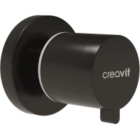 Вентиль запорный Creavit AC50L.SYM черный матовый