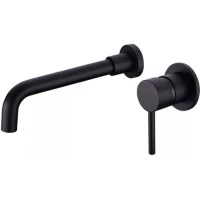 Смеситель для раковины Feramolli Ele BL677-26 встраиваемый, черный матовый