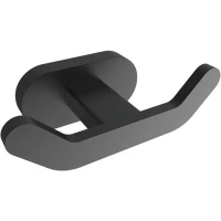 Крючок Creavit Planet PL18806-S(MA.PL18806-S) двойной, для ванны, черный матовый