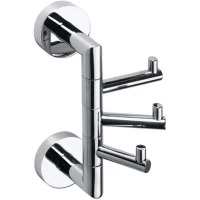 Крючок Bemeta Omega 104206072 тройной, поворотный, для ванны, хром