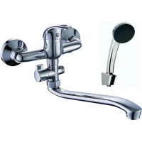Смеситель для ванны D-Lin D140602 универсальный, с душевым гарнитуром, хром