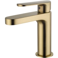 Смеситель для раковины Wonzon & Woghand WW-H1032-BG золотой матовый