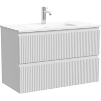 Тумба под раковину Sancos Snob R SNR80/39W 79 см, подвесная, белый матовый