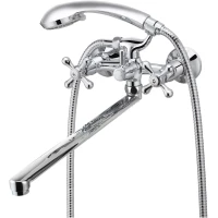 Смеситель для ванны Lemark Promotion LM6048C универсальный, с душевым гарнитуром, хром
