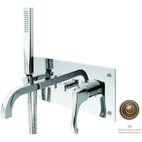 Смеситель для ванны Emmevi Ares 76051/BR встраиваемый, с душевым гарнитуром, бронза