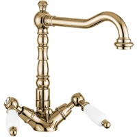 Смеситель для раковины Emmevi Deco Ceramic 121613/BR с донным клапаном, бронза