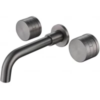 Смеситель для раковины Feramolli Amos GM658 встраиваемый, графит матовый