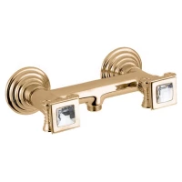 Смеситель для душа золото 24 карата, ручки swarovski Cezares Olimp OLIMP-DS-03/24-Sw