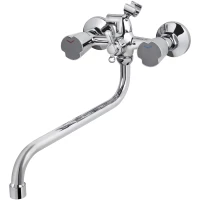 Смеситель для ванны Viko V-2335 универсальный, с душевым гарнитуром, хром