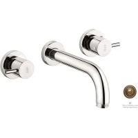 Смеситель для раковины Emmevi Piper 45155/BR встраиваемый, без донного клапана, бронза