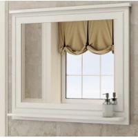 Зеркало 98x80 см белый глянец Comforty Феррара 00004147993