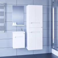 Комплект мебели белый глянец 40 см Санта Лондон 224017 + COMO40 + 101202