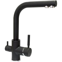 Смеситель для кухни с подключением к фильтру черный Ukinox UM2191 - 10