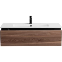 Тумба под раковину Cezares Slider SLIDER-1000-1C-SO-NA-P 99,8 см, подвесная, орех дымчатый