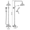 Душевая колонна со смесителем для ванны, верхним и ручным душем бронза, ручки бронза Cezares Retro RETRO-C-CVD2-02 - 2