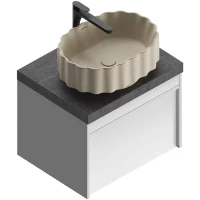 Тумба белый глянец 59,3 см Kerama Marazzi Modula MOD.60.1+1\WHT